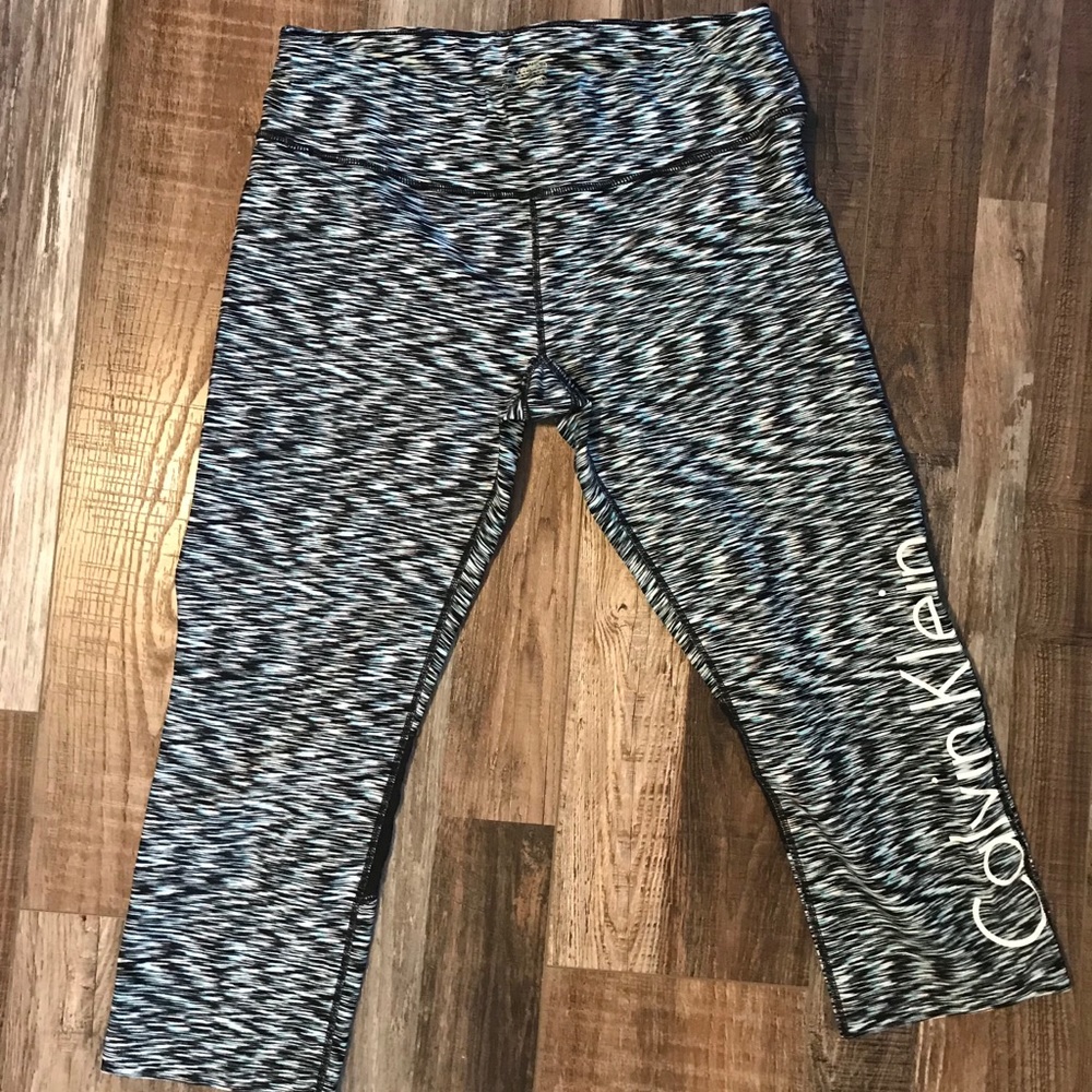 Calvin Klein crop and mesh leggings